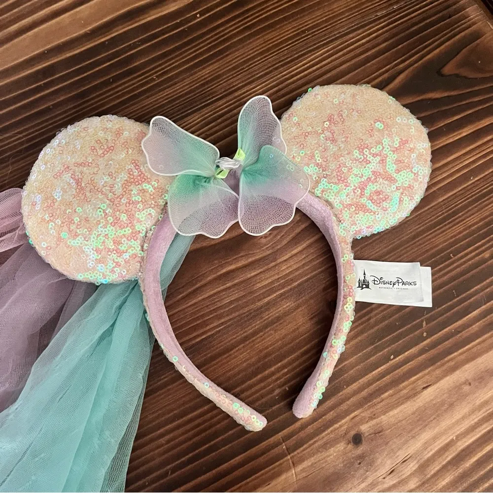 Authentic Disney Parks Minnie Mouse Glitter Princess Ears - Image 2