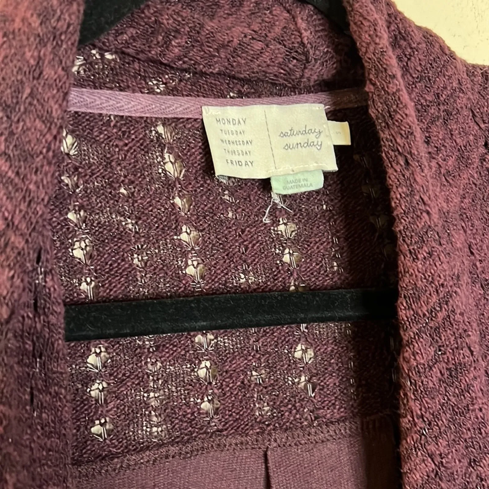 Anthropologie Saturday Sunday Athens Open Front Knit Cardigan Size S - Image 3