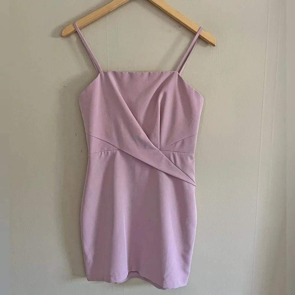 Superdown Mauve Bodycon Mini Dress Small Pink Spaghetti Strap Revolve Cocktail - Image 4