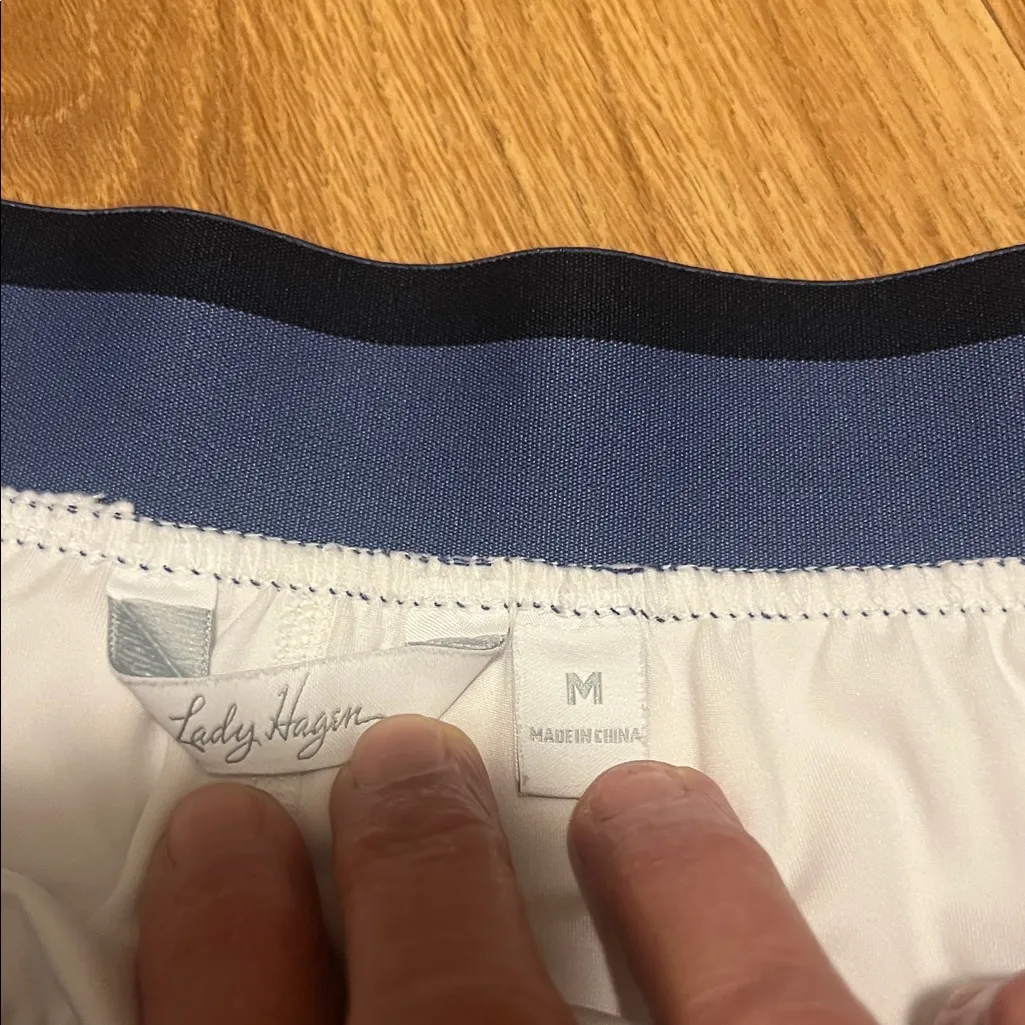 Lady Hagen gold collection for tennis or golf skirt. Medium blue white. - Image 2