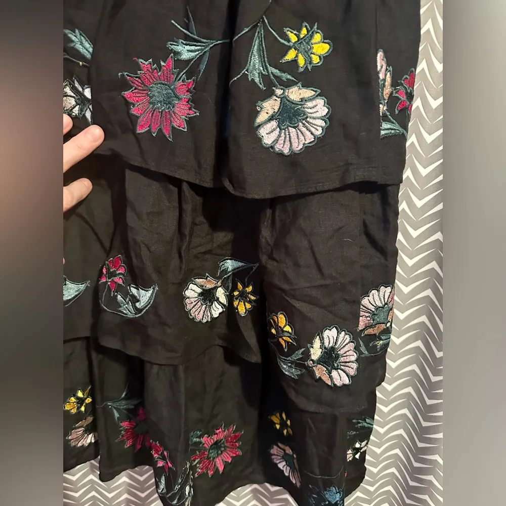 NWOT Anthropologie | Red Carter - Nerano- Tiered Embroidered Dress, size XS - Image 5