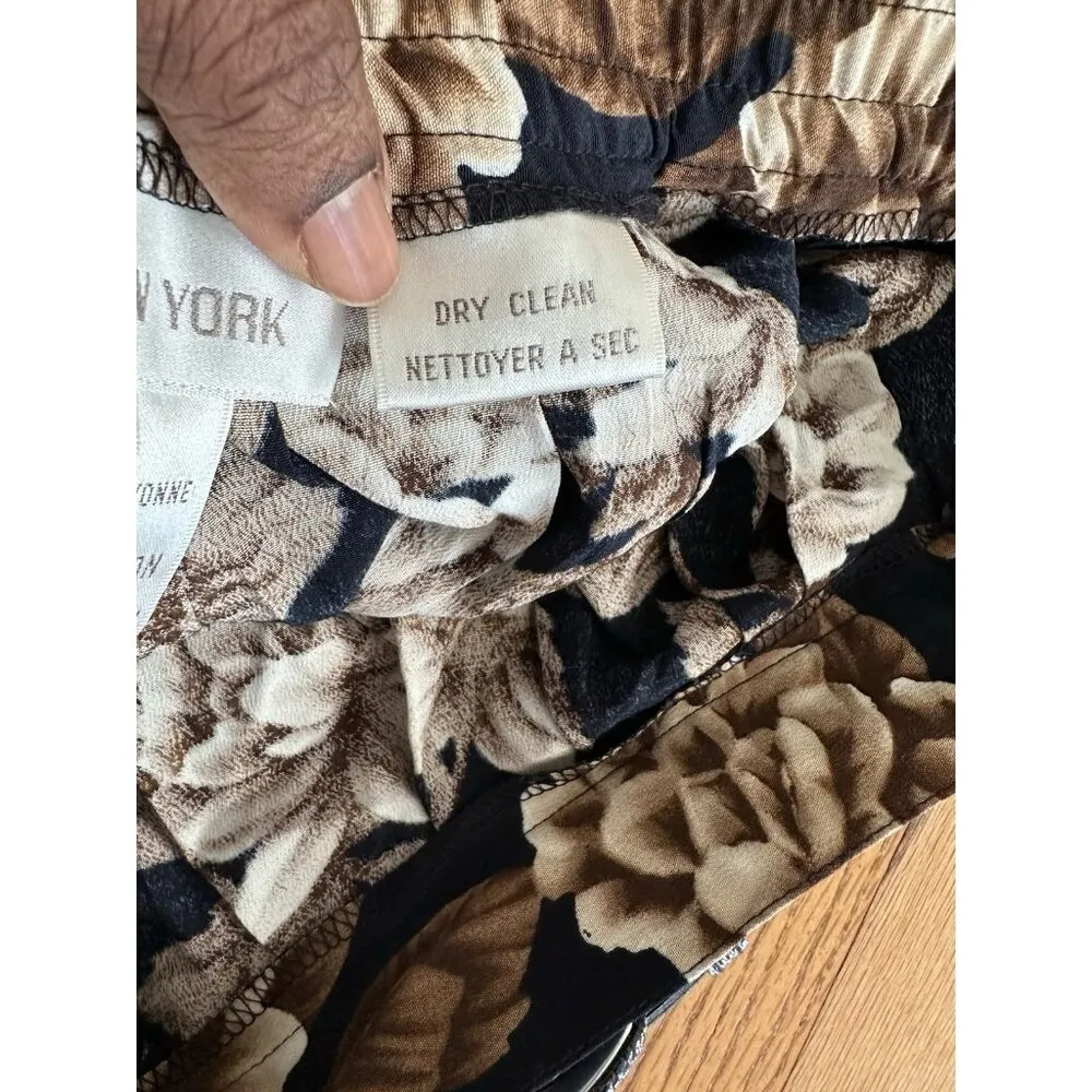 Vintage Jones New York Vibrant Floral Pleated Skirt Belted Side Button Sz 22 NWT - Image 7