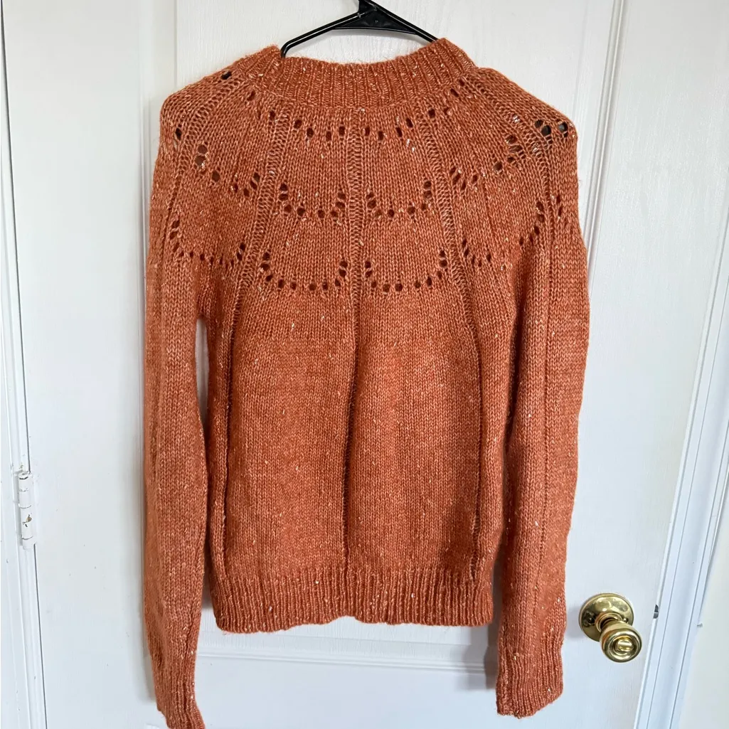 Roller Rabbit Velma Alpaca Blend Knit Sweater Orange - Image 2