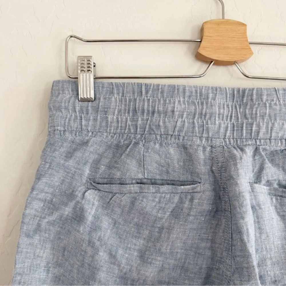 Athleta Cabo Linen Jogger Chambray Blue Size 2 - Image 8