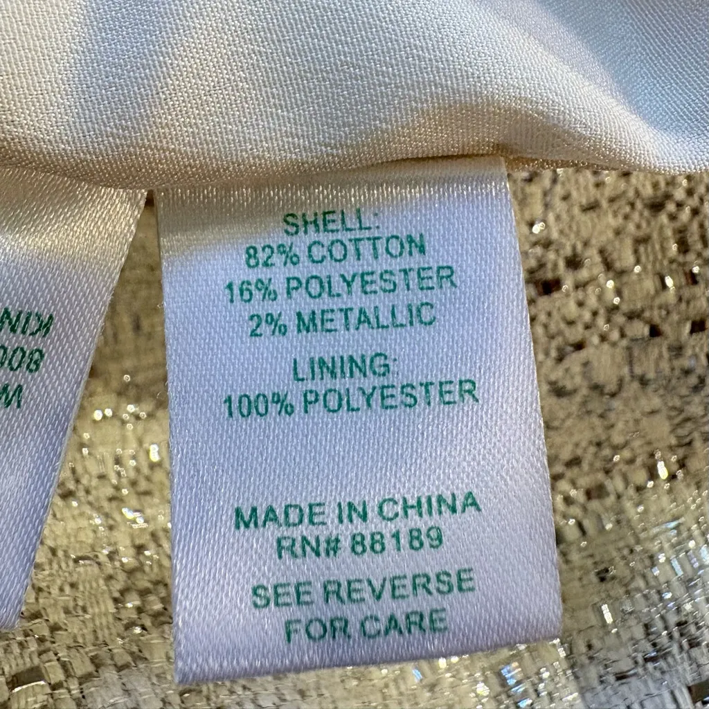 Lilly Pulitzer Remi Blue Horizon Bayview Stripe Metallic Corset Dress Sz 6💛 - Image 12