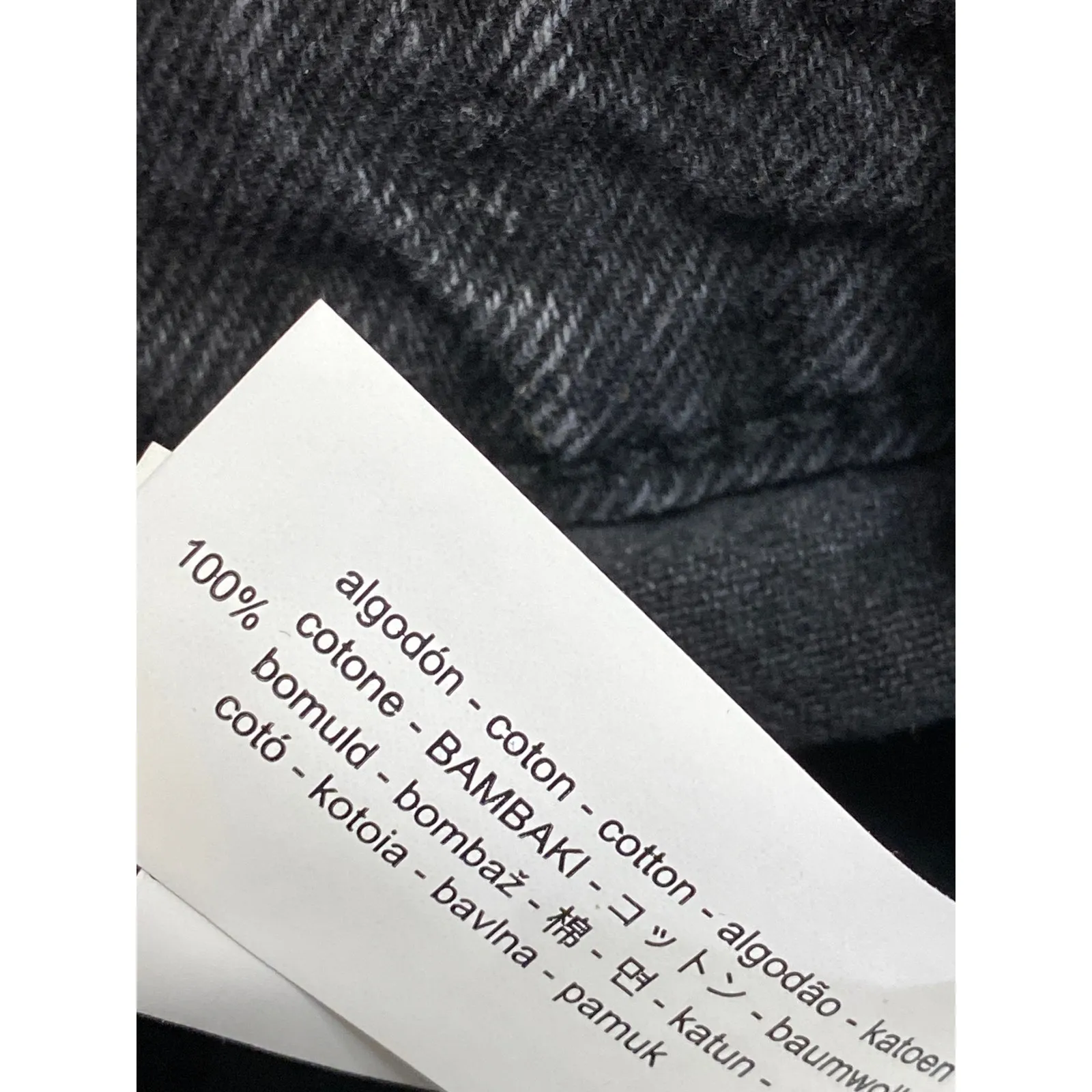 Zara Gray Charcoal Wash High Rise Barrel Baggy Wide Leg Denim Jeans Pants Size 8 - Image 4