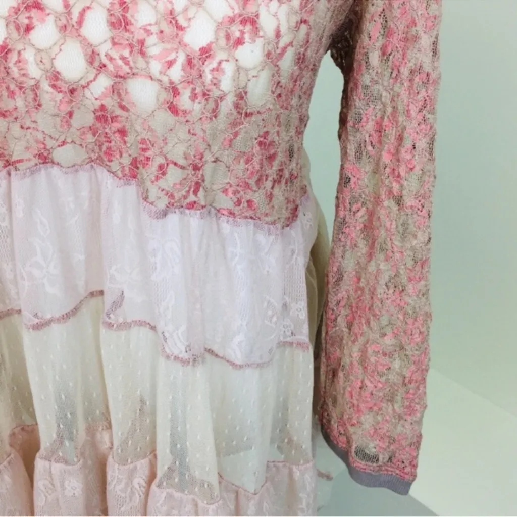 free people queen anne lace babydoll top Size Large - Image 5