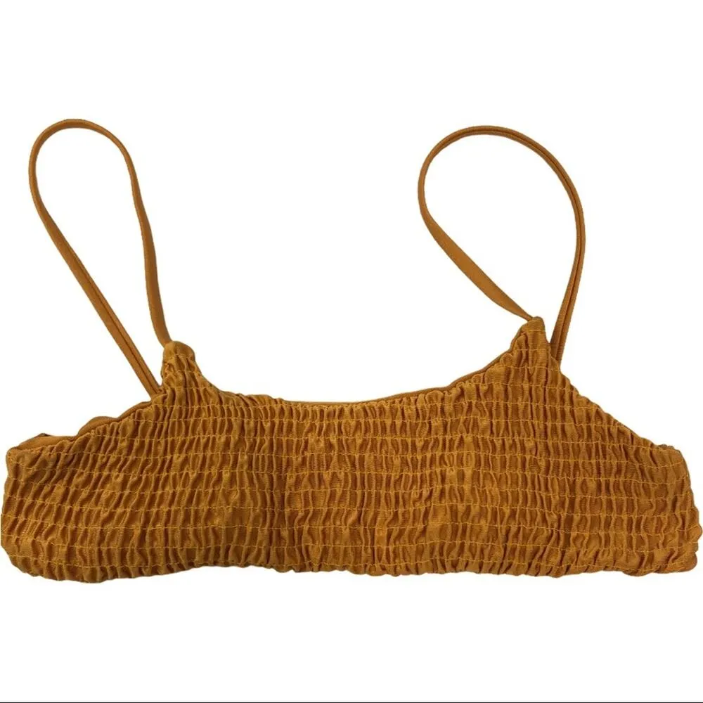 Zaful Smocked Burnt Orange Bikini Top And Bottoms Bathing Suit Set Size Small - Image 6