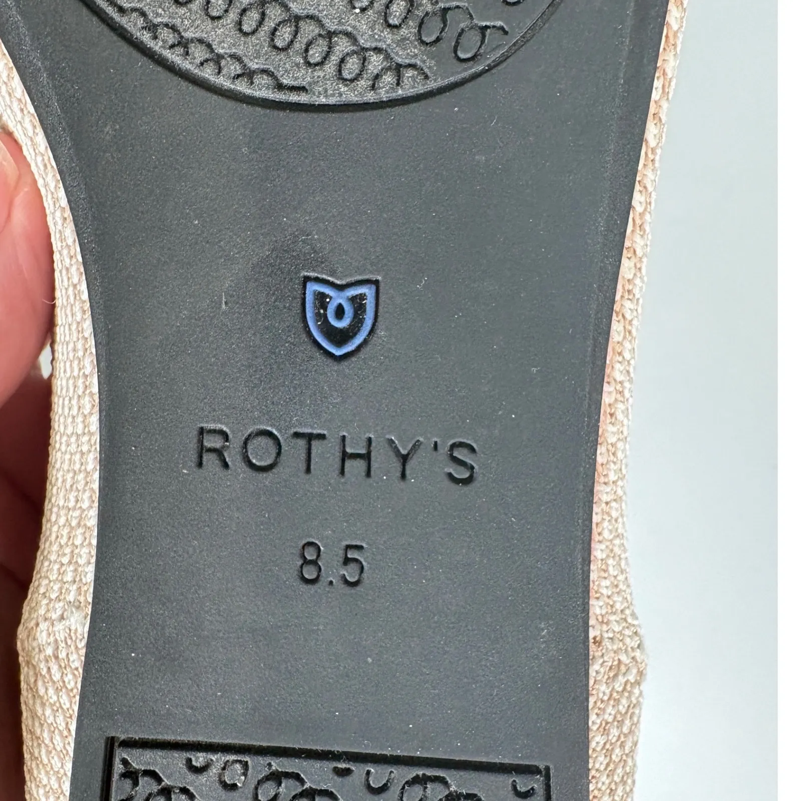 Rothy's The Square Tuxedo Knit Cap Toe Ballet Flats Black CreamUS 8.5 - Image 8