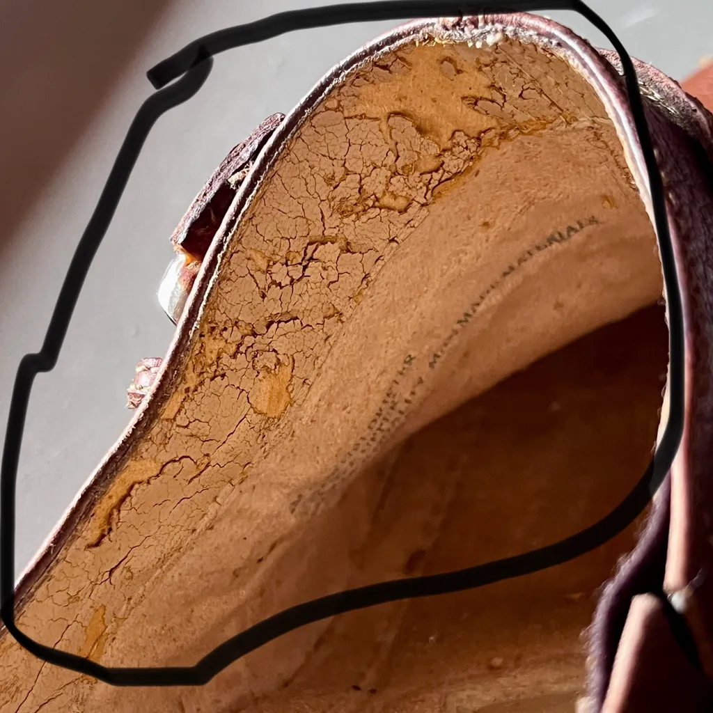 Naturalizer Women's Drifter Mules Brown Leather 8 M Forest Fairy Boho Hippie - Image 10