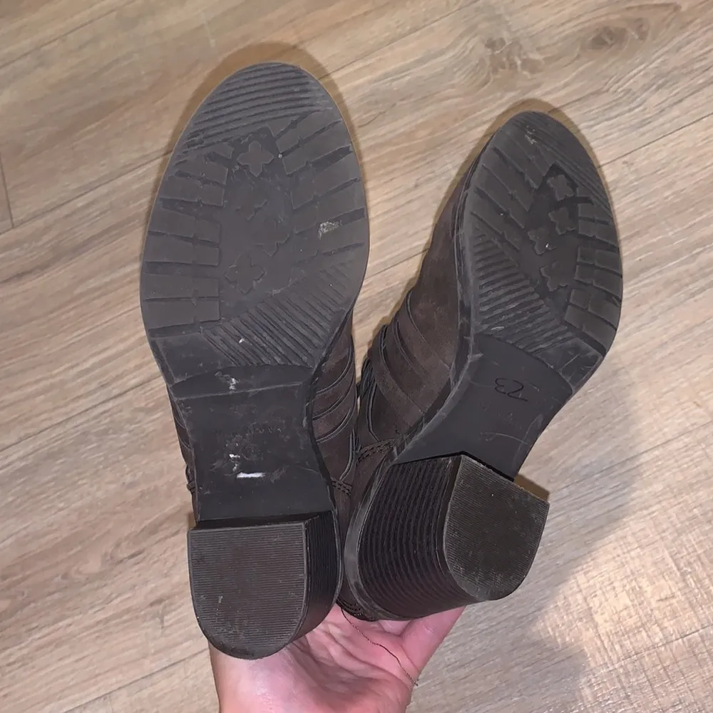 Me Too  Oliver brown strappy faux leather ankle boots - Image 6