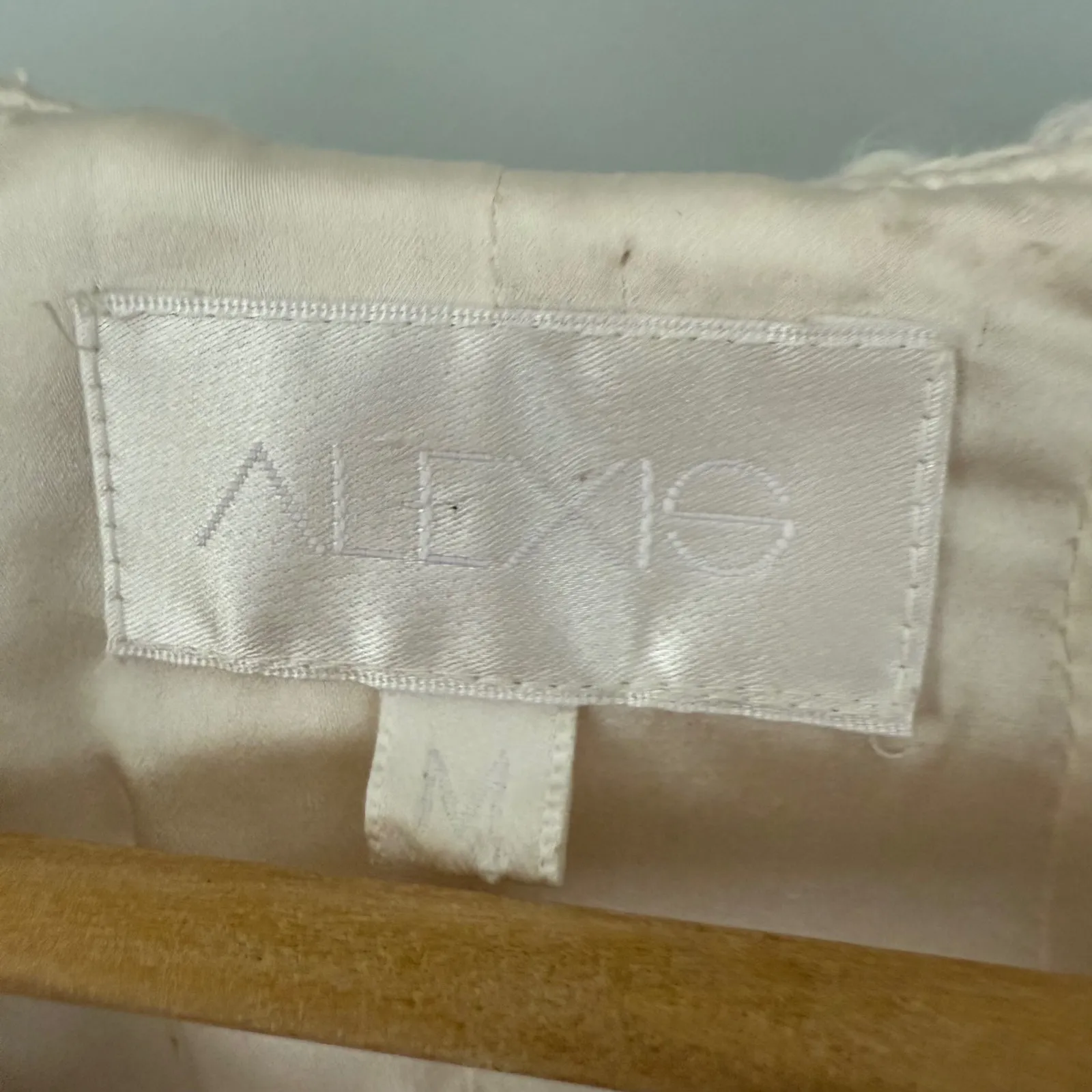 ALEXIS Cream Bouclé Fringe Open Blazer Medium | Textured Cotton Blend Tweed Chic - Image 7