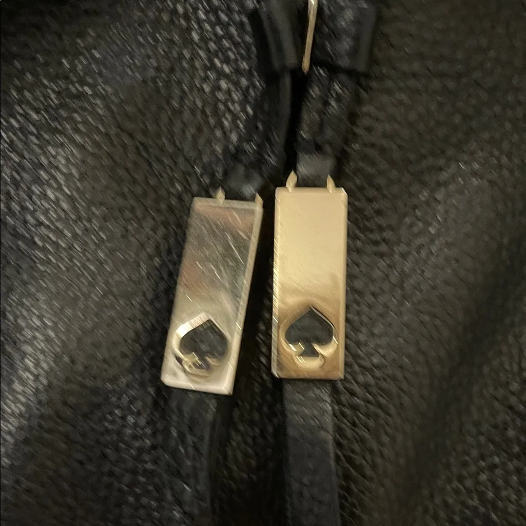 Kate Spade Cooper Grey Street Black Leather Bucket Tote Bag Crossbody WKRU3057 - Image 2