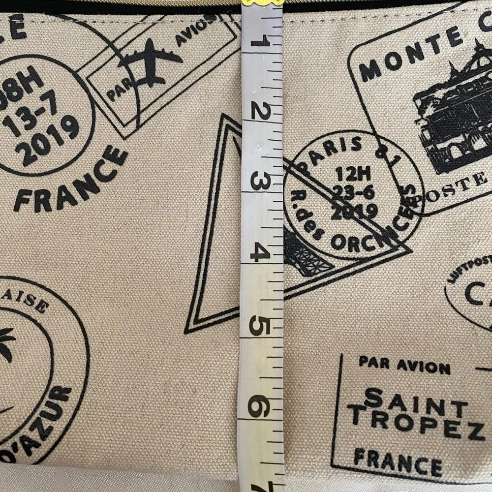 Lancôme Canvas Makeup Bag Black & Cream - Image 3