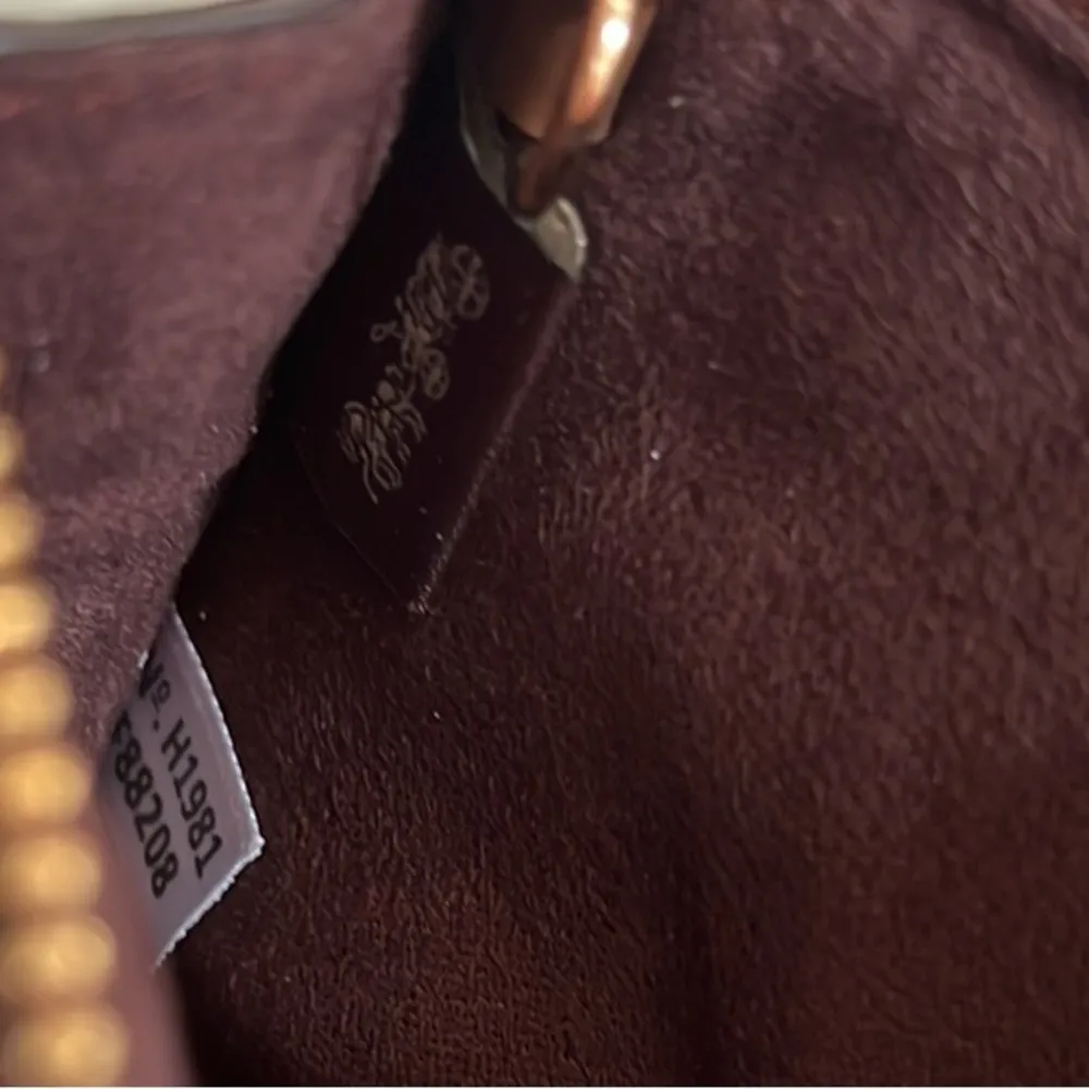 Signature Logo Credit Card Wallet Change Purse Keychain Tan Brown - Image 6