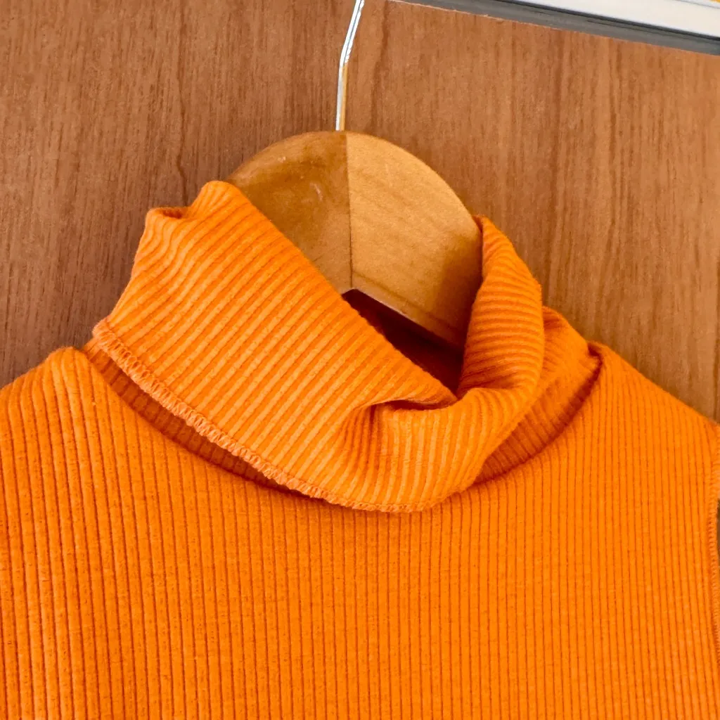 🎅 3/$15 SALE Show Me Your Mumu Orange Turtleneck Bodysuit - Small - Image 7