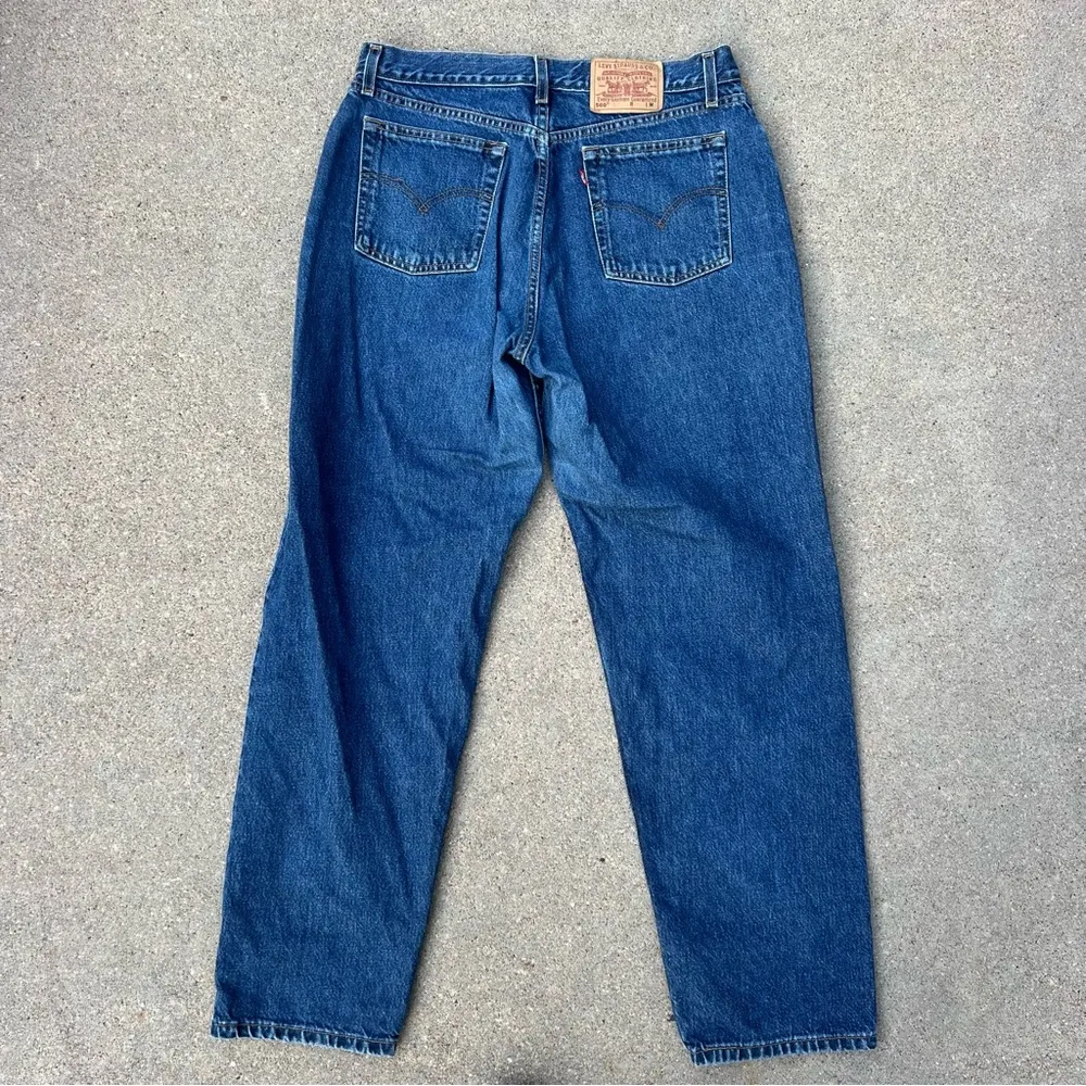 Vintage 90s Levi’s 560 loose fit straight leg women’s mom jeans 14 REG M - Image 3