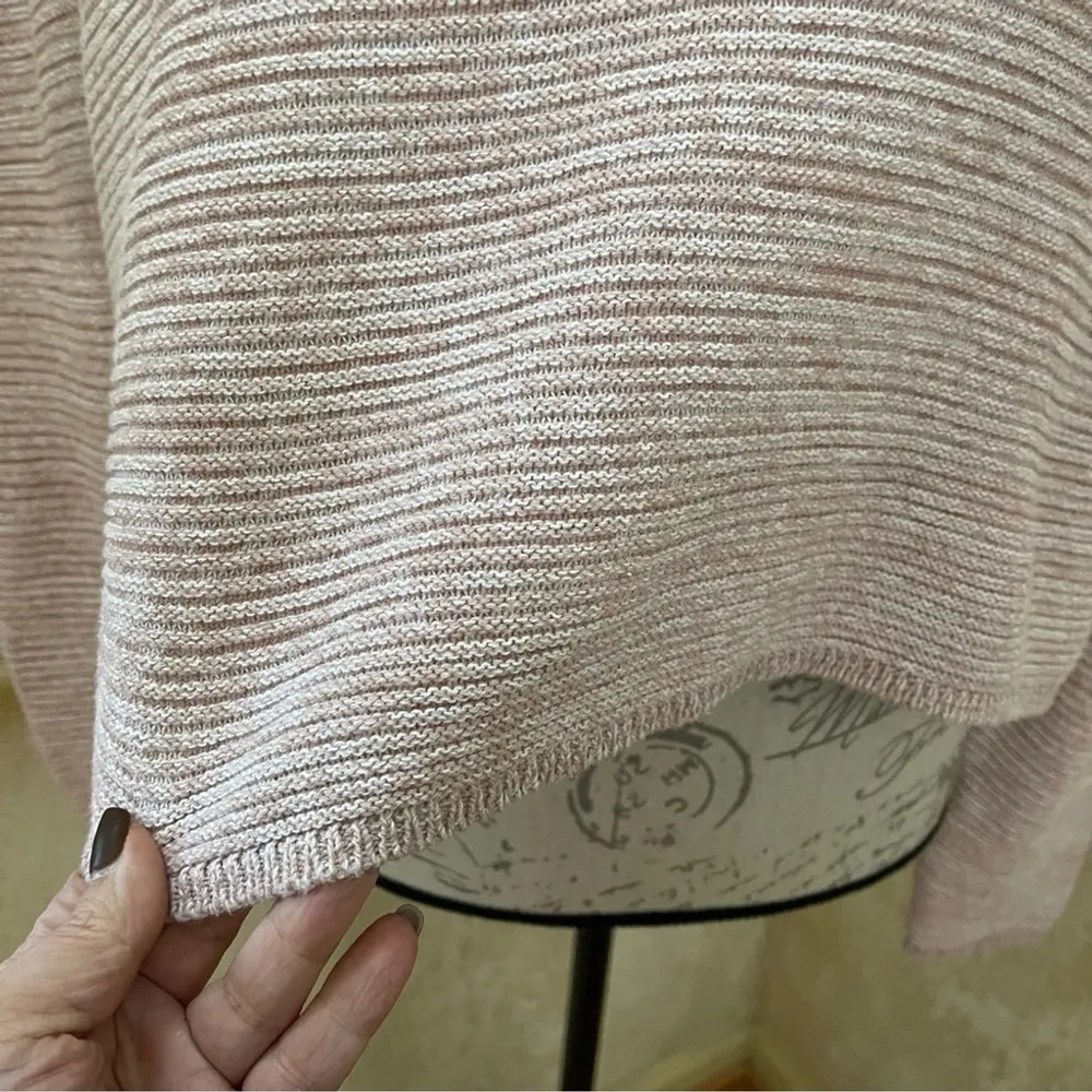 Cotton On Cropped Cotton Knit Sweater, Light Pink, Boho, Preppy, Sz M - Image 5