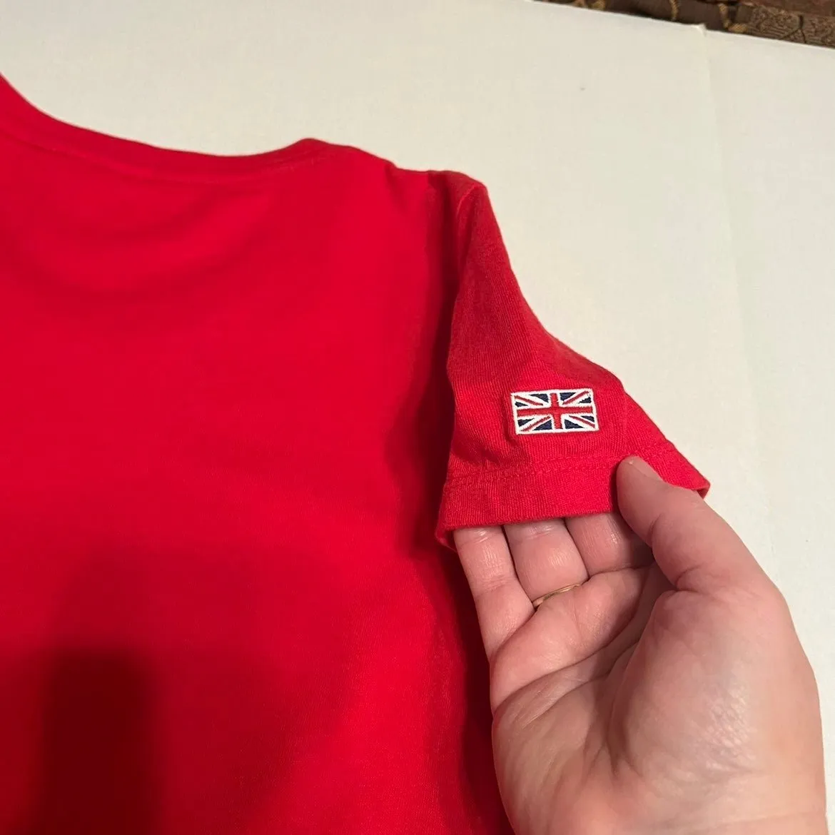 Manchester United EST. 1878 women's XL‎ red soccer sports t - Image 8