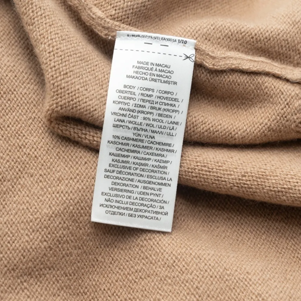 Lauren Ralph Lauren. Faux-Leather-Trim Wool-Cashmere Dress. - Image 12