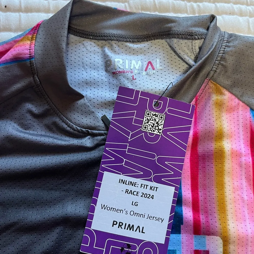 Primal Women's Omni Jersey Gray Size L - Image 4