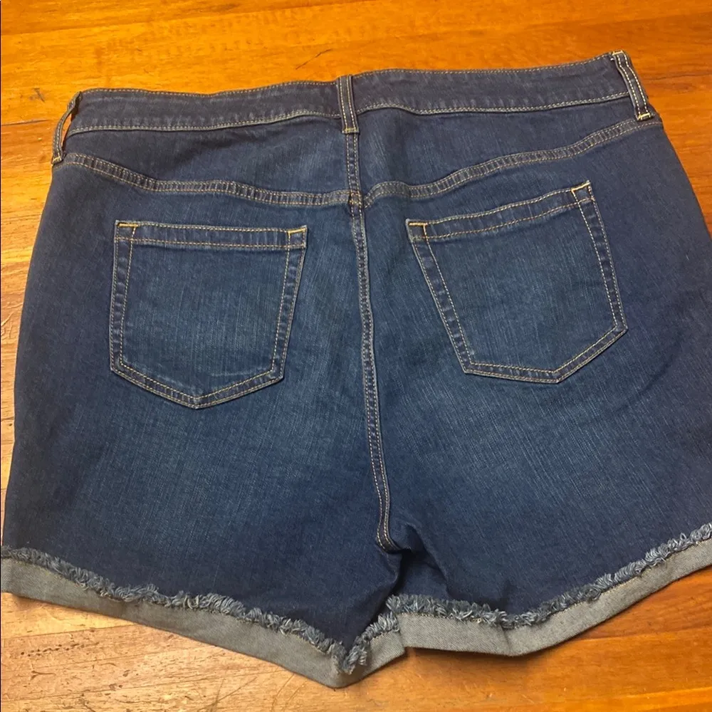 Torrid Dark Blue Jean Shorts - Image 2