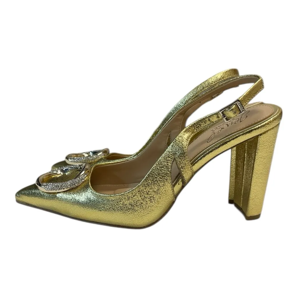 NEW! Badgley Mischka Heels Metallic Gold Heels size 6 - Image 4