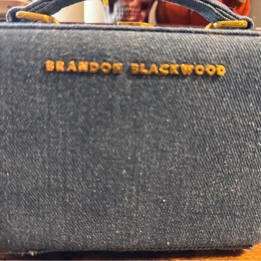 Brandon Blackwood Blue Denim handbag OS - Image 2
