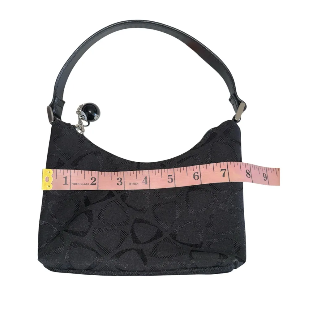 Liz Claiborne Black Patterned Mini Bag - Image 5