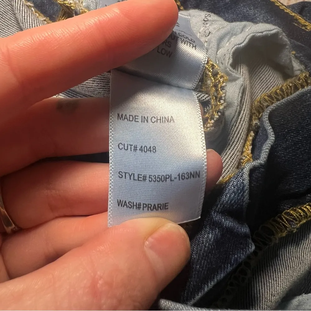 Articles of Society Jeans Women’s  26 Blue Skinny Ankle Raw Hem Distressed Denim - Image 5