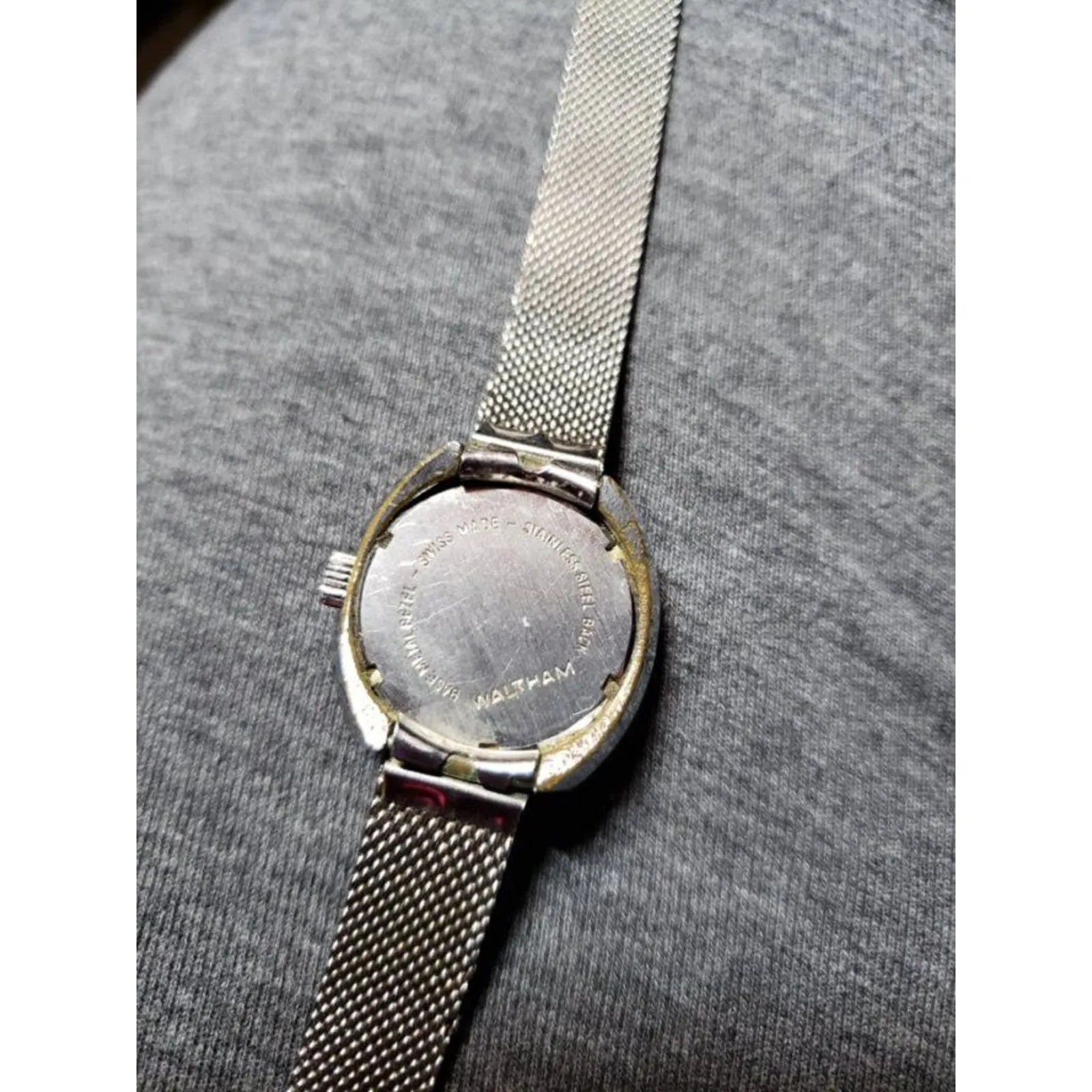 Waltham Swiss Made Stainless Steel Ladies Watch Inca Bloc 17 Wind Up - Image 2