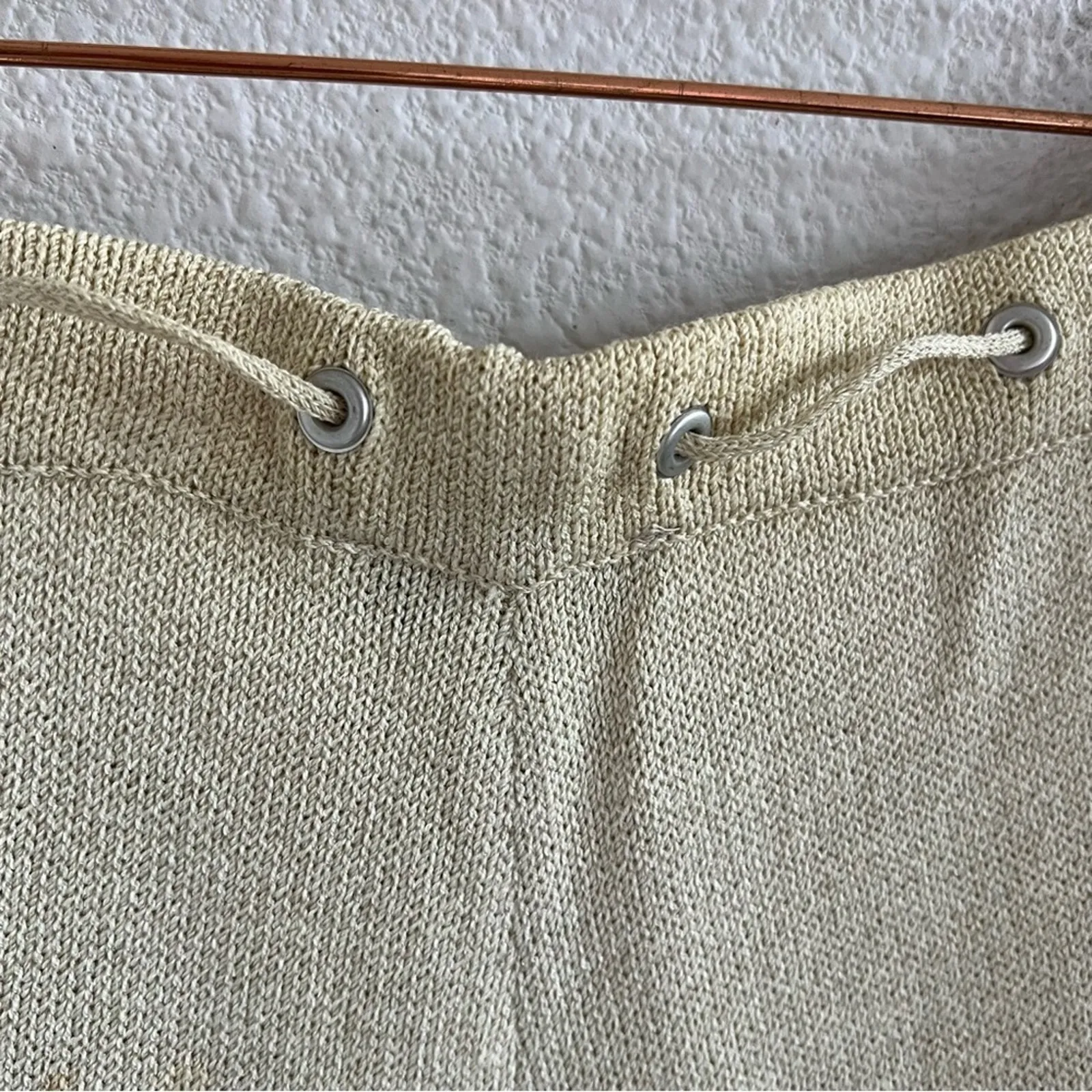 St. John Sport Cream Santana Knit Pants Medium - Image 9