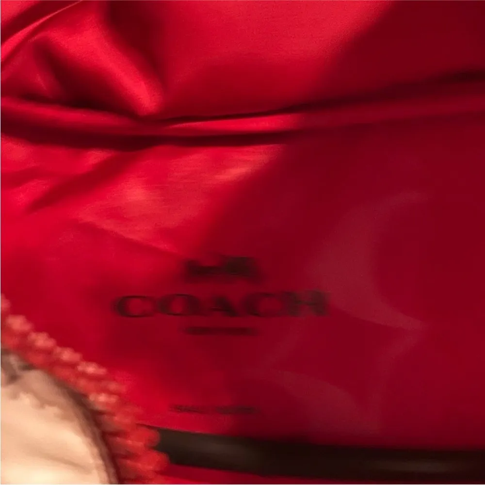 COACH CHEVRON SHORT DOWN JACKET SIZE SMALL RED MULTICOLOR - Image 11