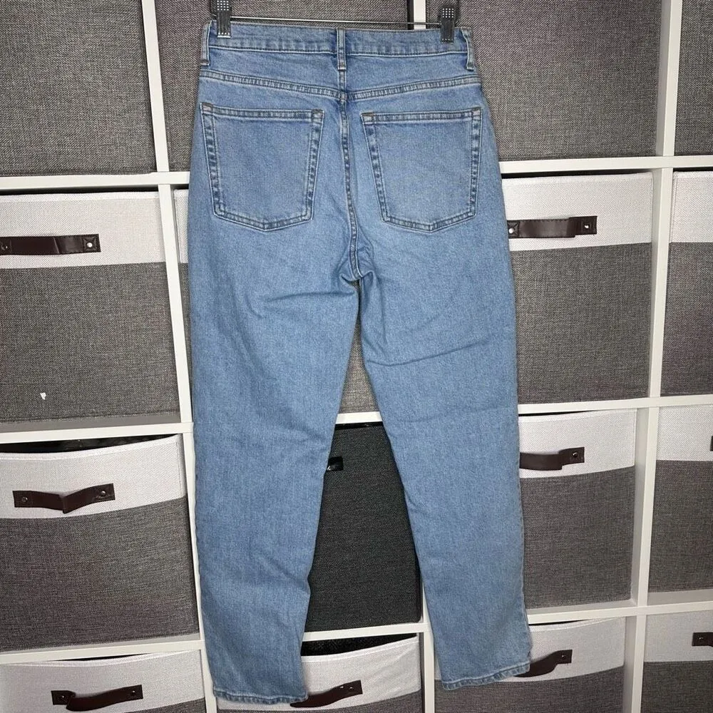 Everlane The Original Cheeky Jean Straight High Waisted Size 27 - Image 6