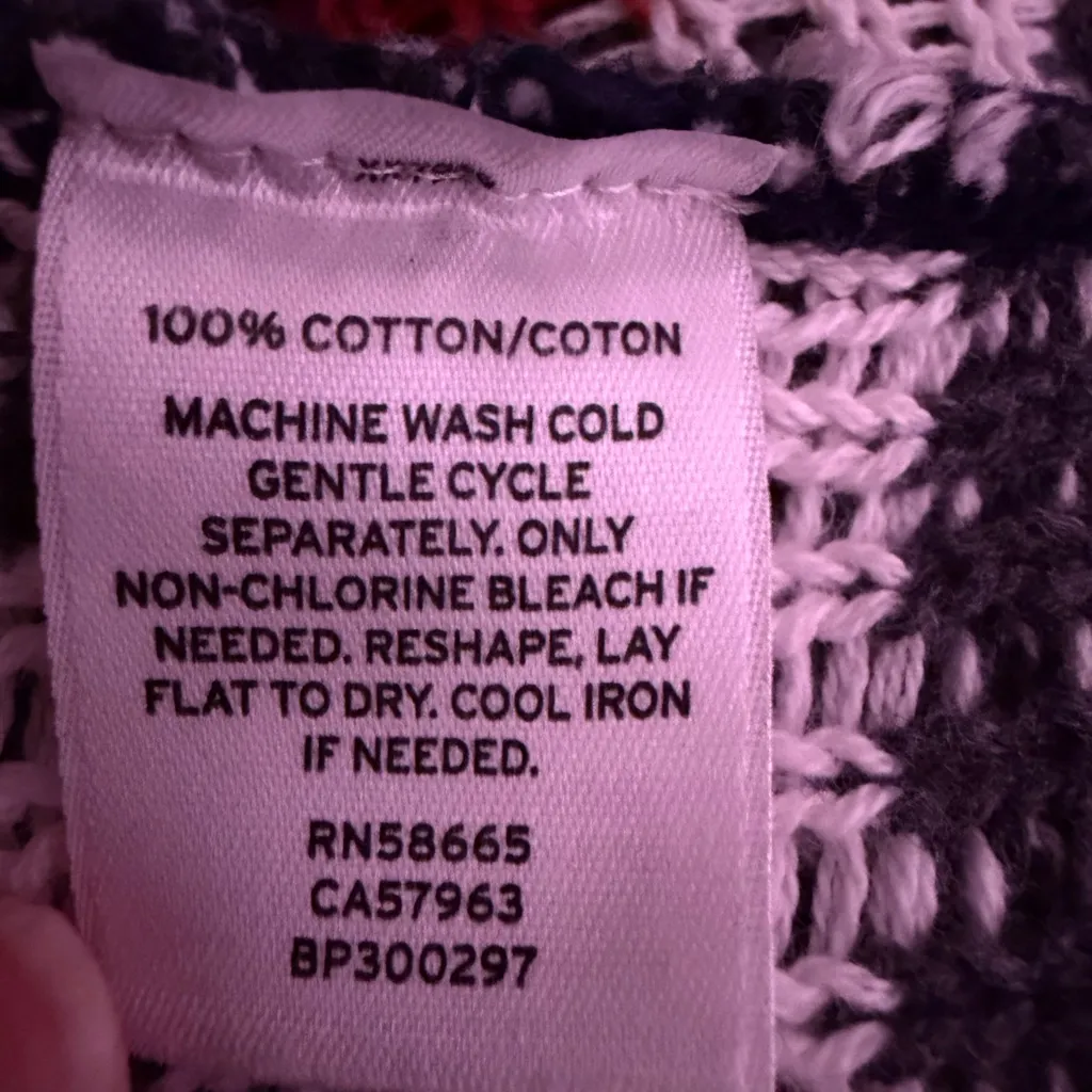 Sun & Shadow Navy and White Cardigan - Image 6