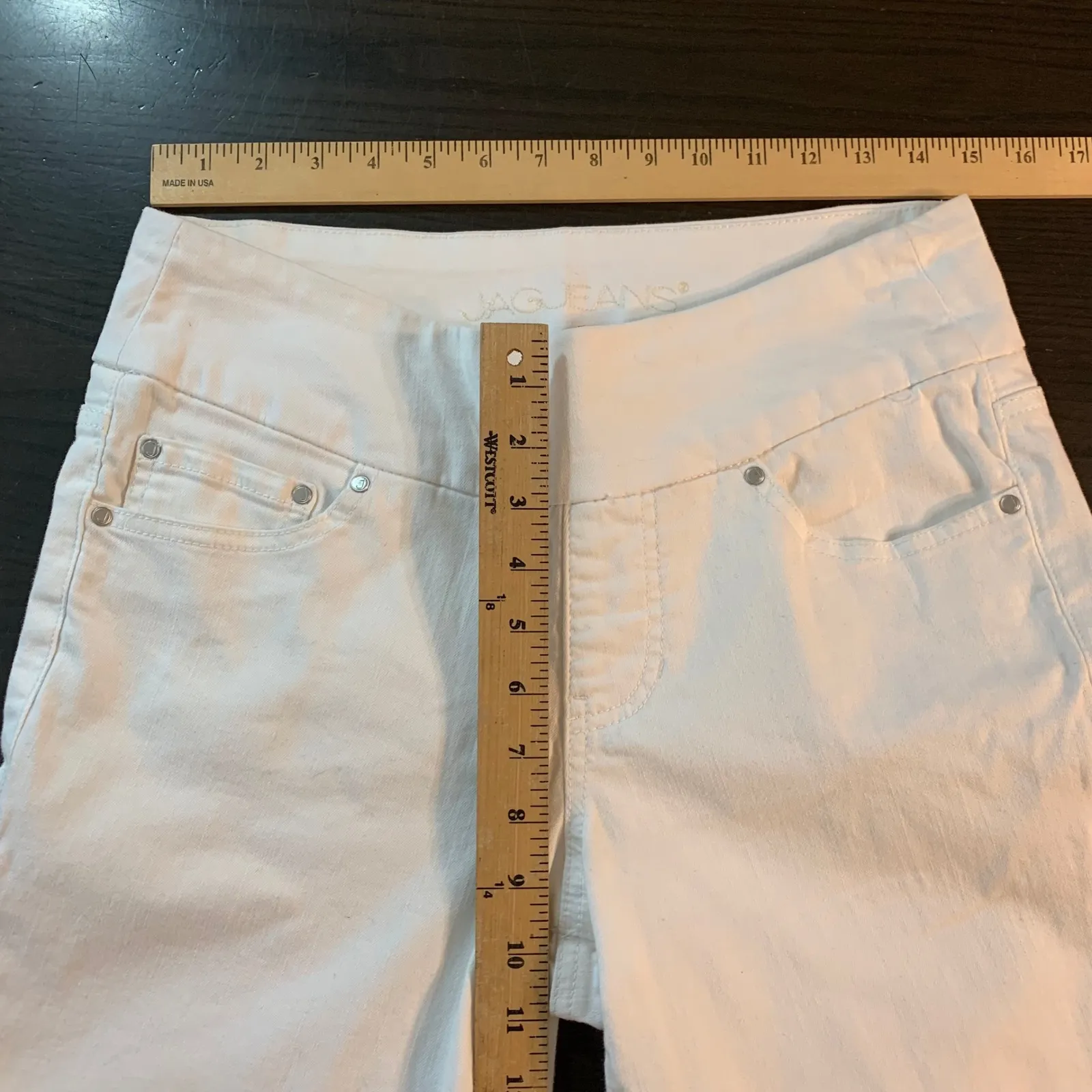 JAG Jeans Womens 6 High Rise Slim Ankle White Denim Jeans Resortwear Vacation - Image 9