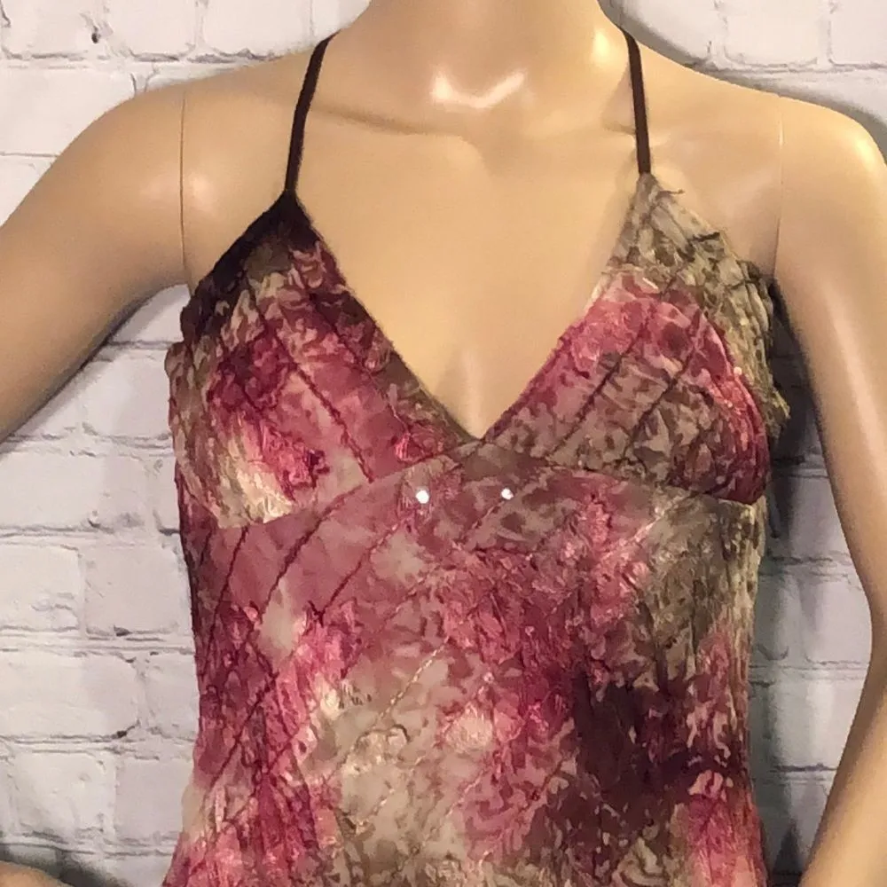 V.O.V.O. Asymmetrical Artsy Boho Cocktail Dress L Vintage Late 1990s Size L - Image 2