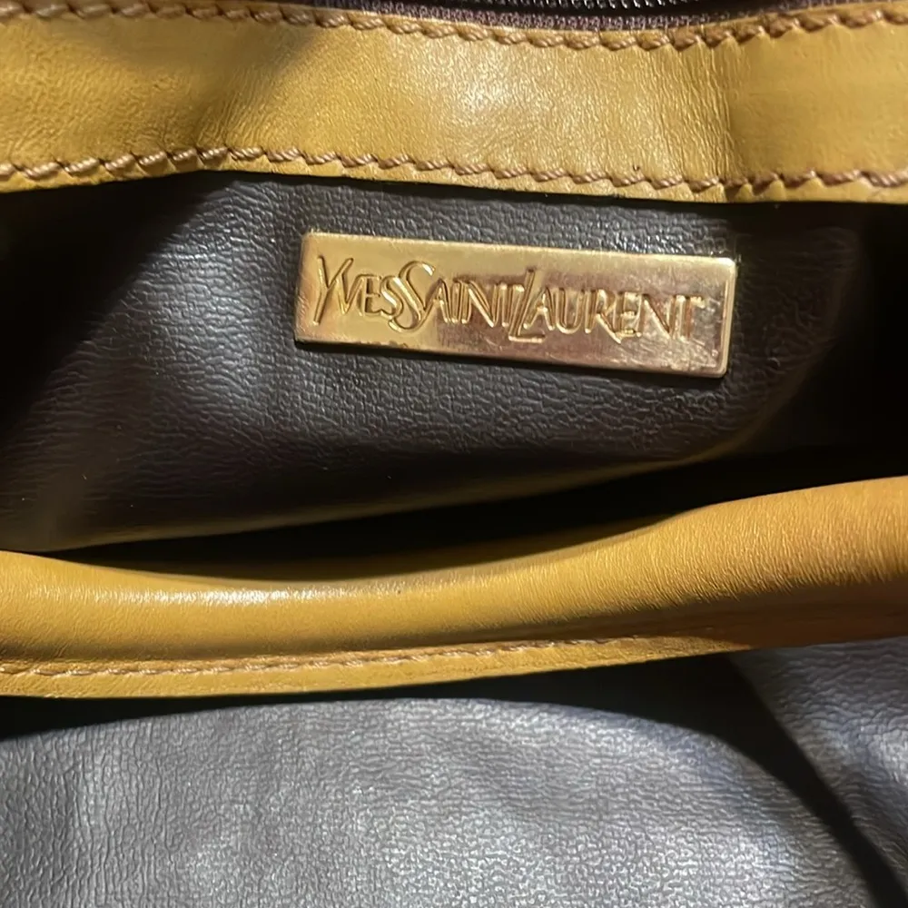 YSL Vintage Canvas Boston Bag - Image 8