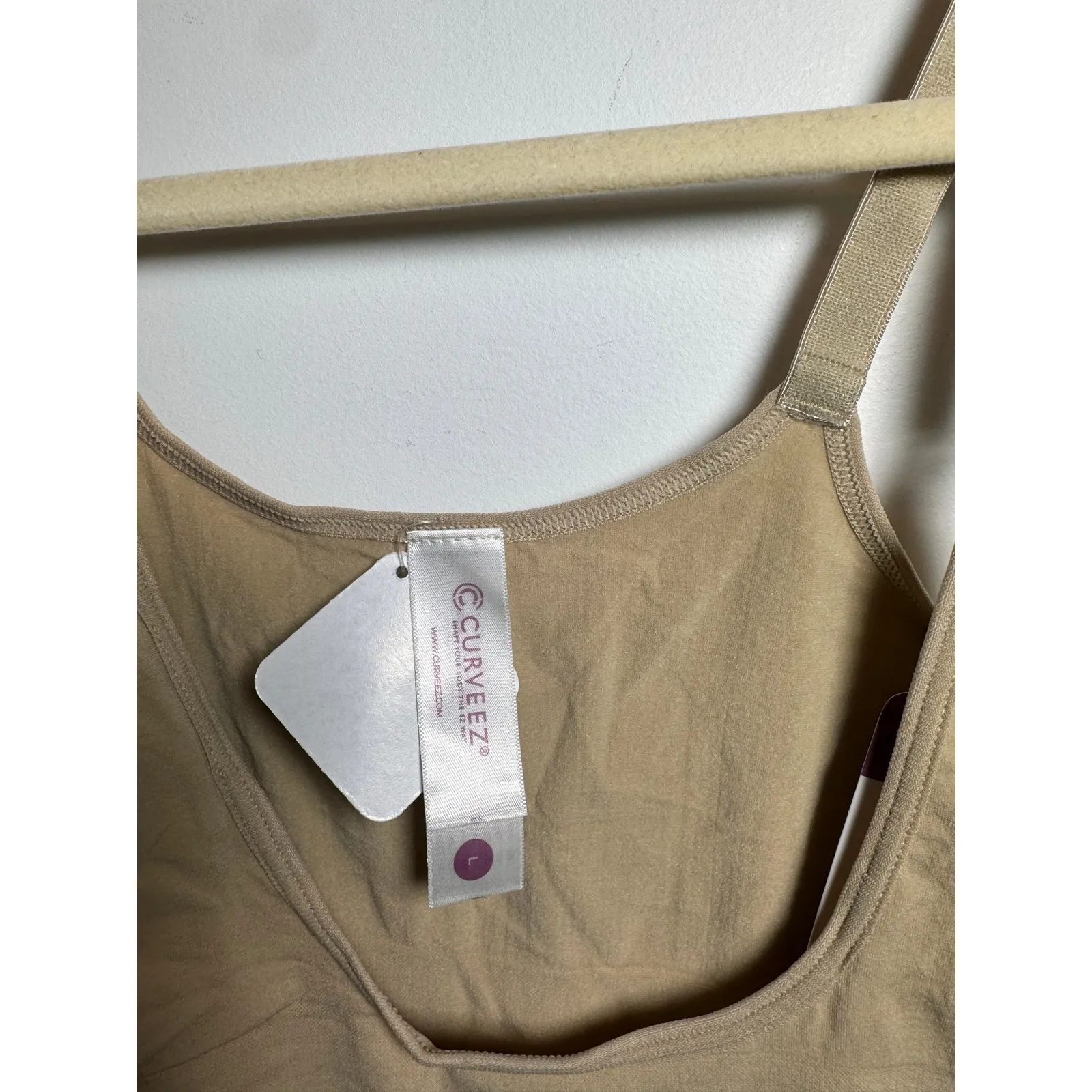 Brand New Shapermint Women's Large Nude Tan One Piece Shapewear Bodysuit - Image 3