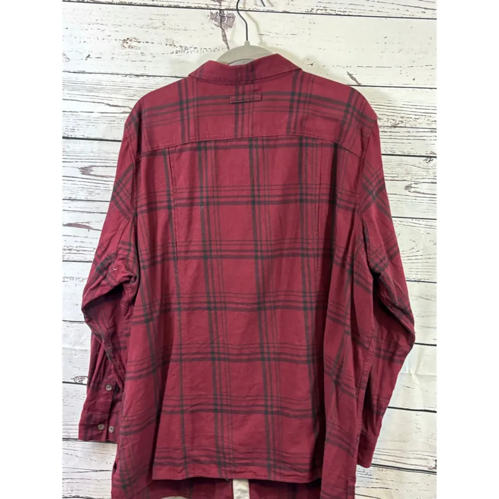 Women's Duluth Trading Red & Black Plaid Button Down Shirt 2X - Image 8