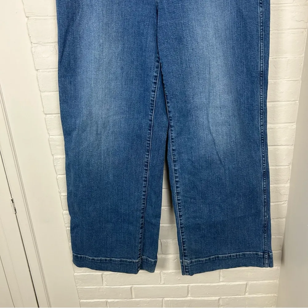 Gap High Rise Wide Leg Crop Jeans Size 16/33 Tall - Image 6
