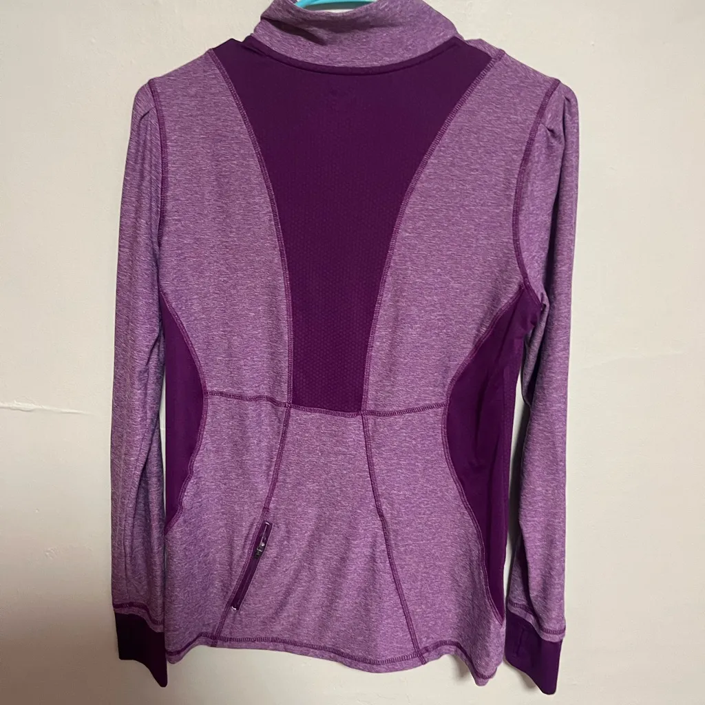 Champion Women's Purple Quarter-Zip Hoodie - Image 4