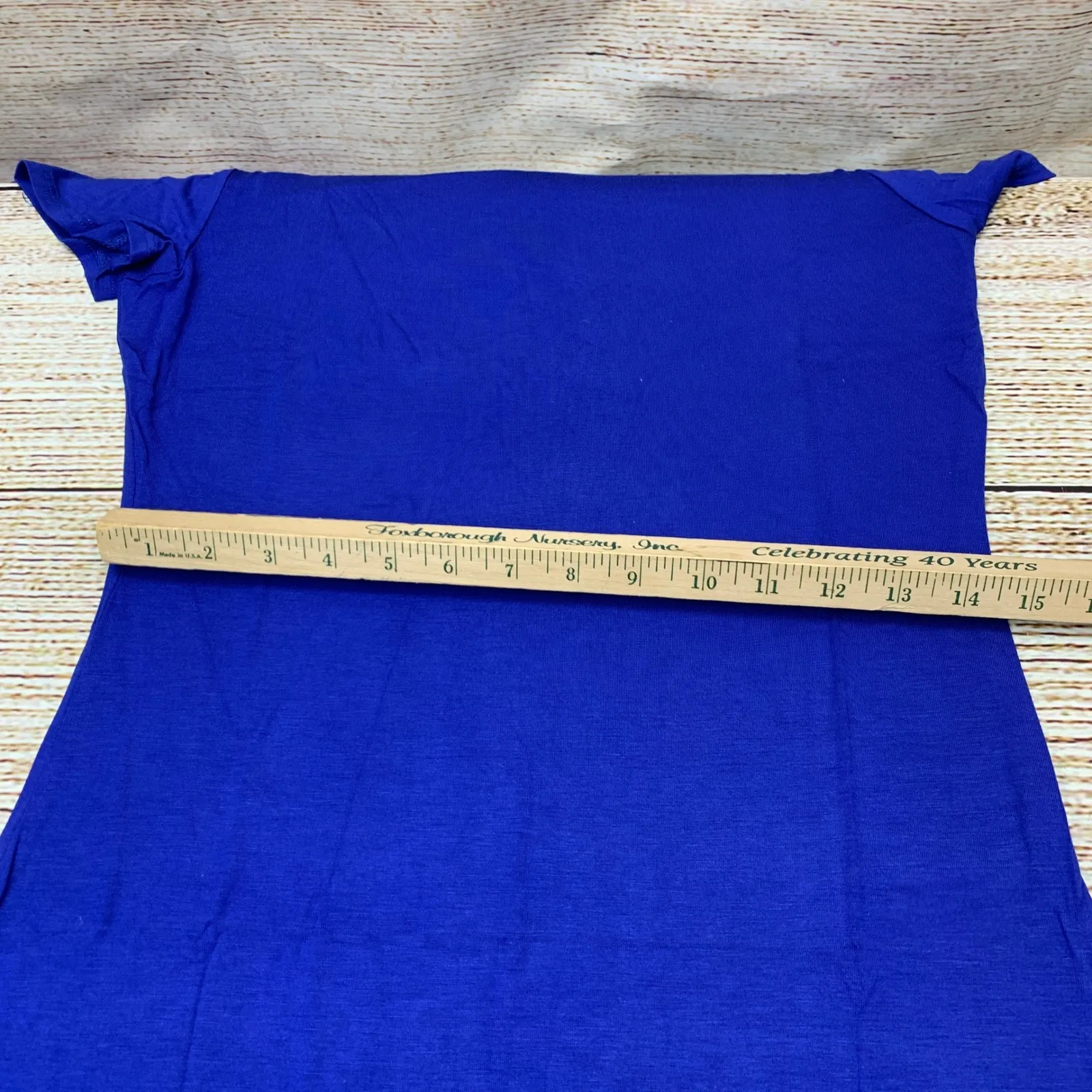 ALL FOR YOU Royal Blue Slim Fit Short Sleeve Knee Length Dress Women's Large New - Image 7