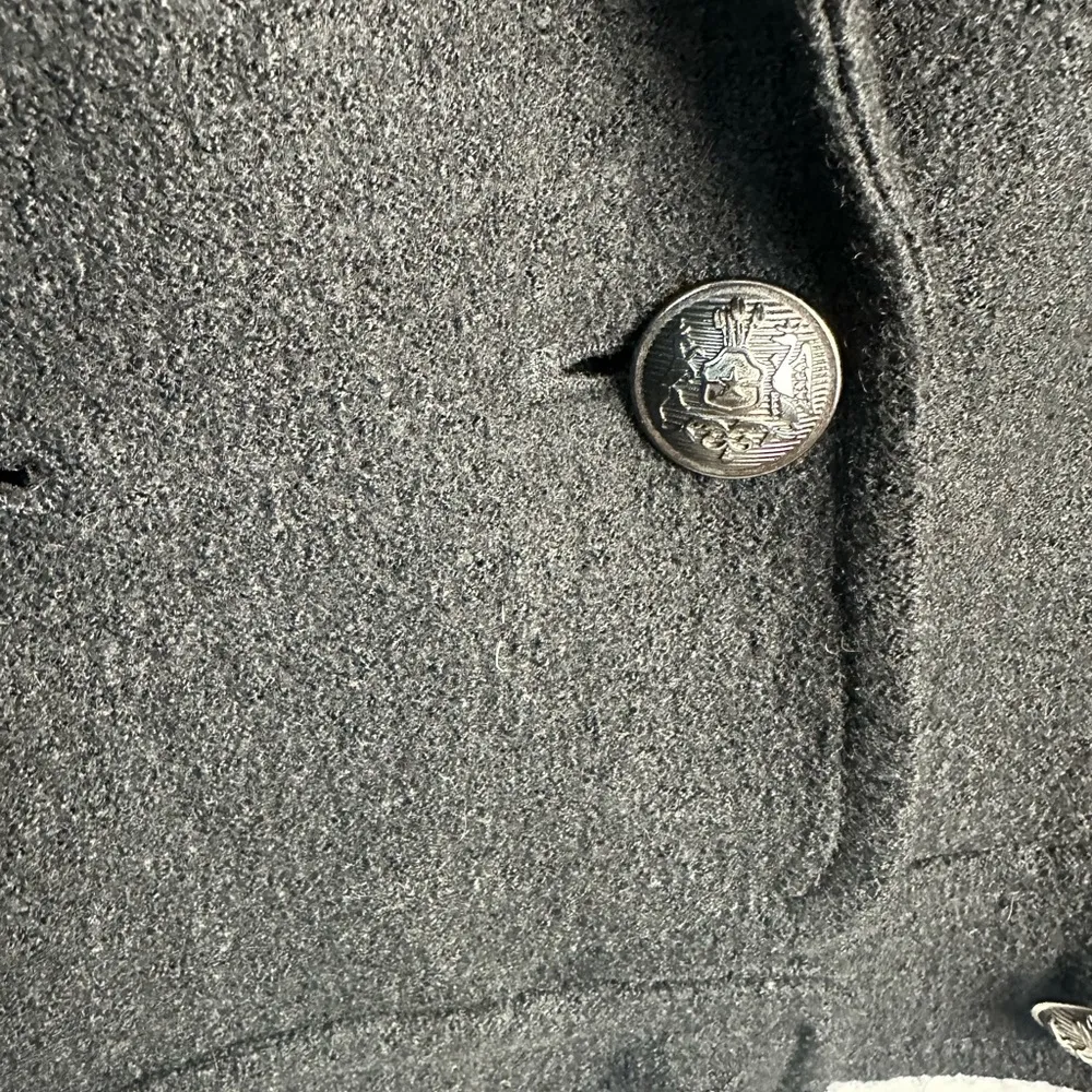 New LOFT Wool Blend Embellished Rhinestone Black blazer Coat Jacket Lined Size 4 - Image 3