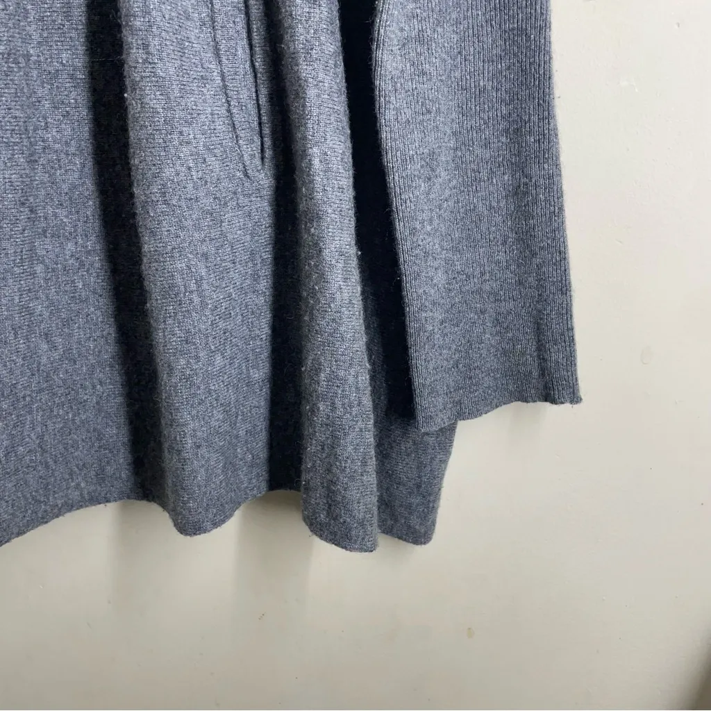 Garnet Hill Oversized Turtleneck Sweater Poncho Style Wool/Cashmere Size M - Image 9