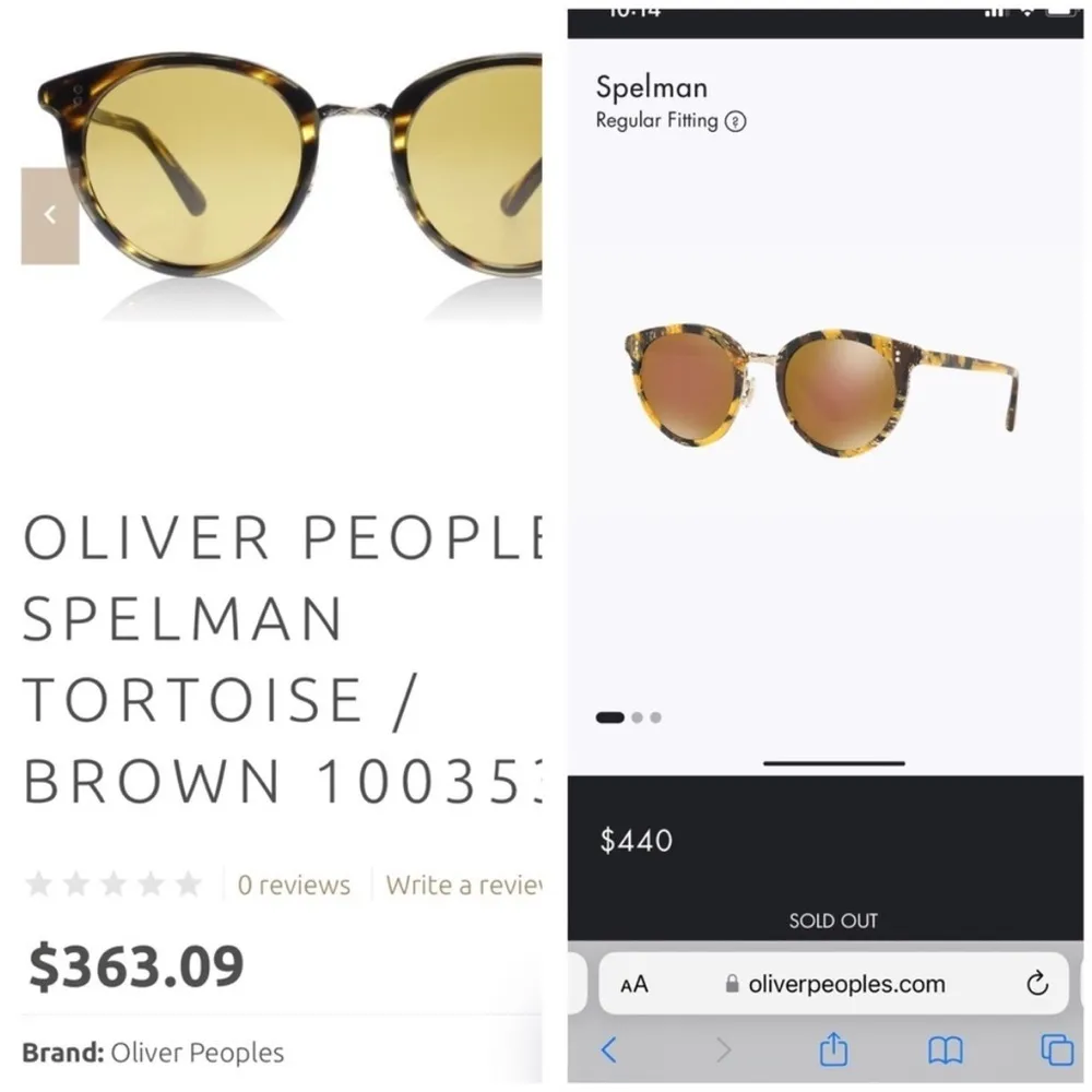 Oliver's People polarized Spelman Cocobolo Crystal sunglasses Brown - Image 9
