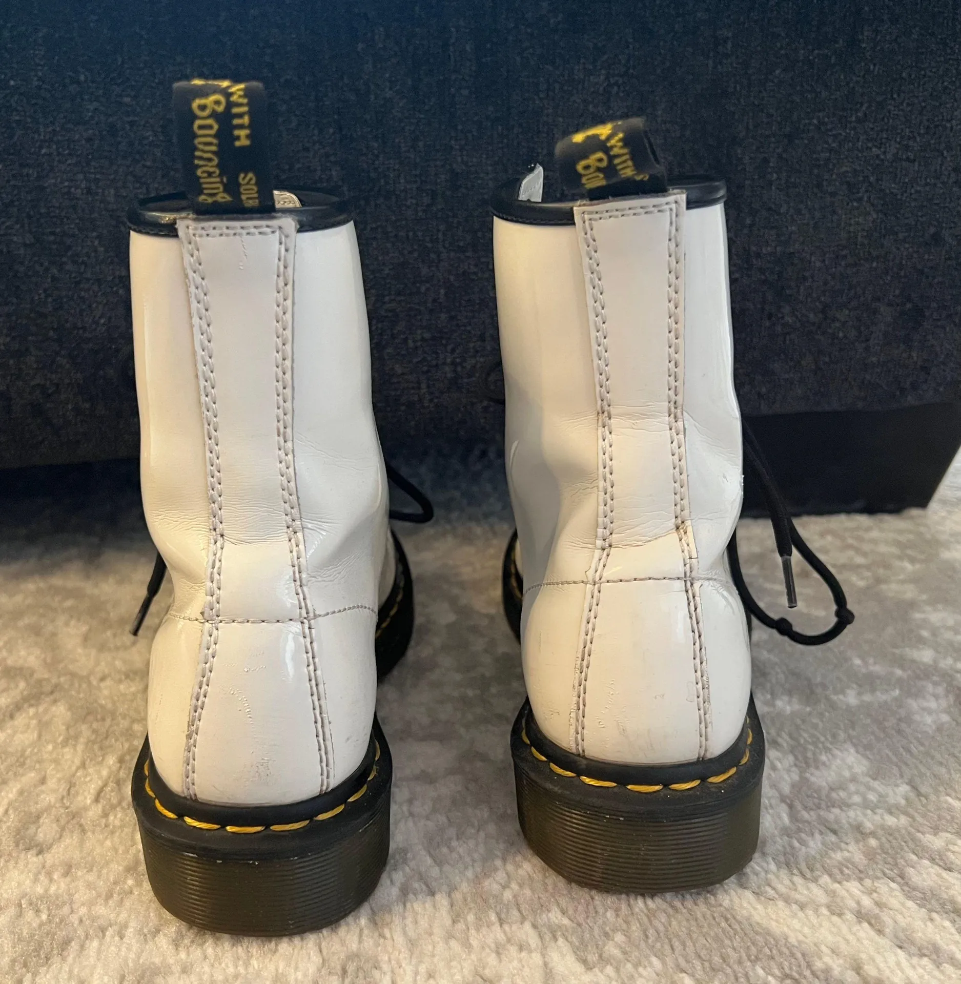 Dr. Martens White Patent Leather Doc - Image 5