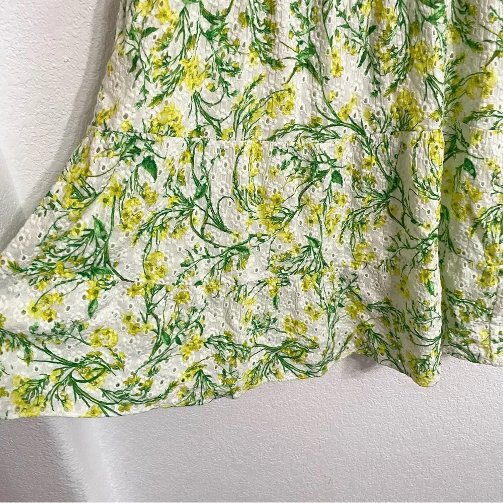 Alice + Olivia Womens Dress Kristie Mini Sun Ditsy Key Hole Tie Front Size 10 - Image 10