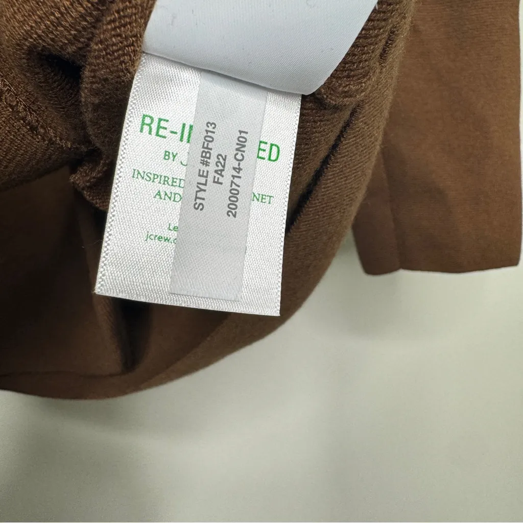 J. Crew Brown Cecile Relaxed Sweater Blazer size S Small BF013 - Image 11