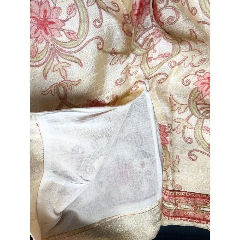 Savannah Morrow Ahimsa Pant in Orla NWT Silk Floral Print High Rise Flare Medium Pink - Image 12